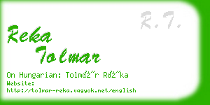 reka tolmar business card